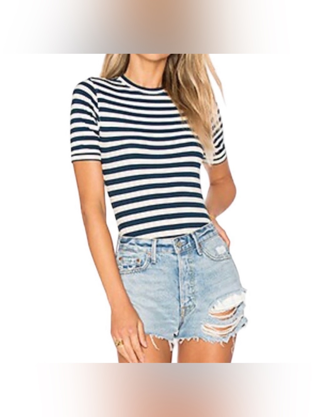 Capulet striped shirt - Anthropologie, navy and white